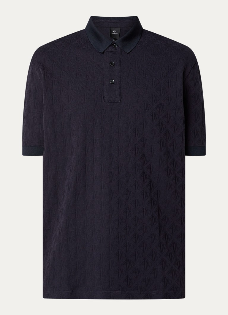 Polo texturizada Armani Exchange de corte regular
