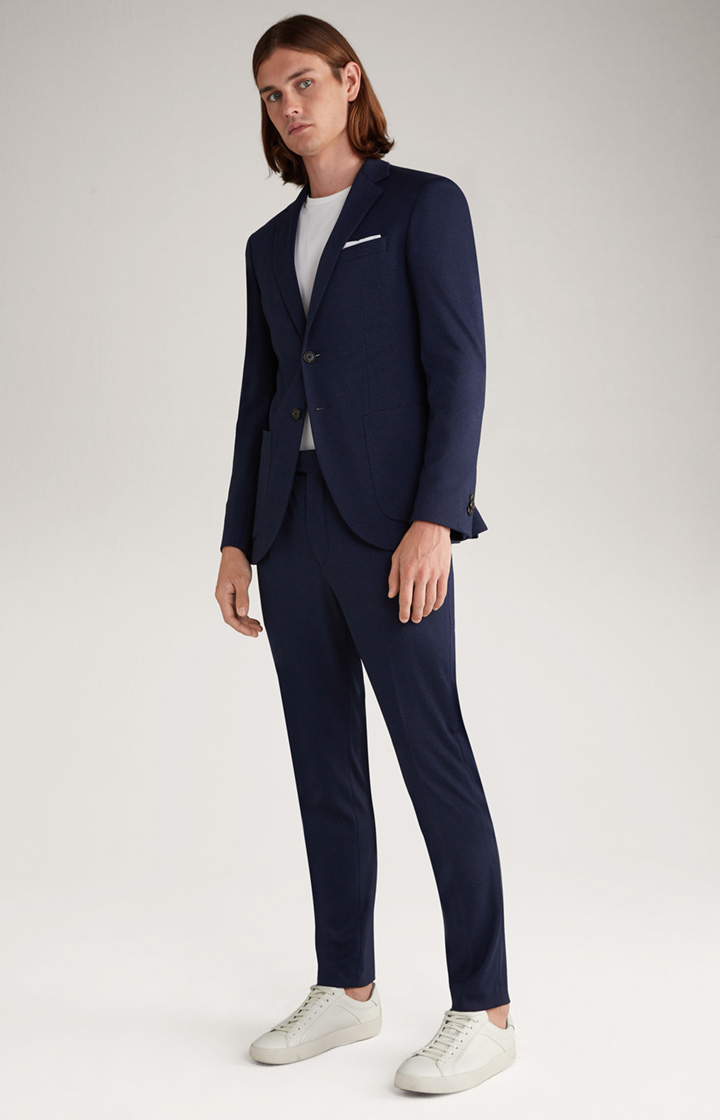 Jersey-Baukasten-Sakko Dash in Navy meliert