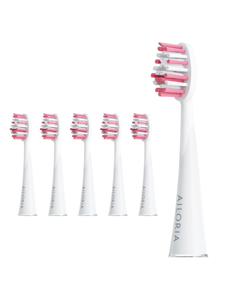 Ailoria SHINE BRIGHT Extra Clean Ersatzbürstenköpfe 6er Set in rosa günstig kaufen onesize