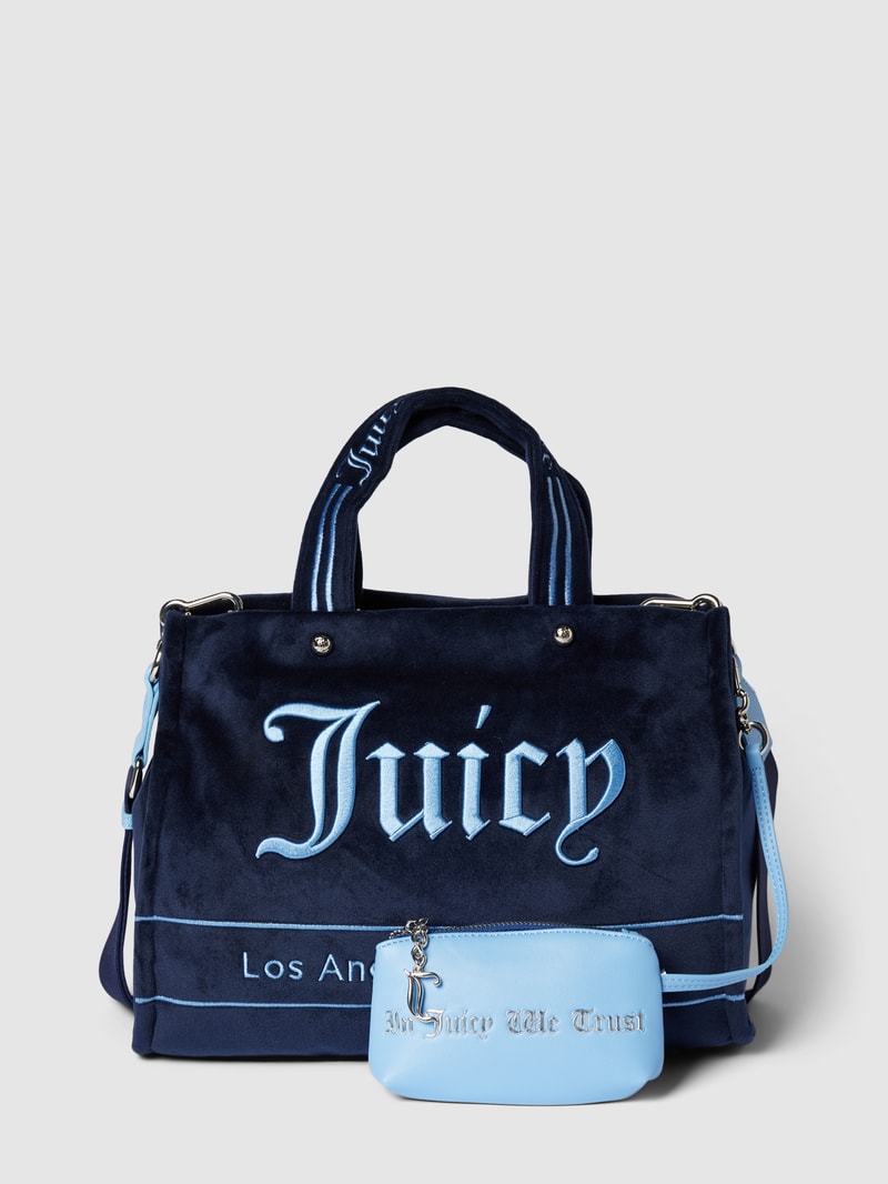 Bowling Bag mit Label-Stitching Modell 'IRIS' in marineblau