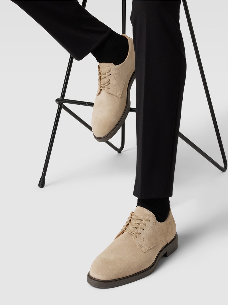 Derby-Schuhe mit Schnürverschluss Modell 'BLAKE' in beige