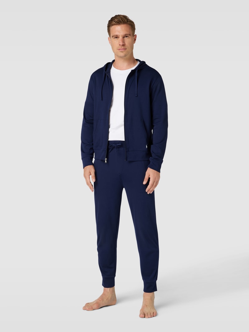 Sweatpants mit elastischem Bund in marineblau