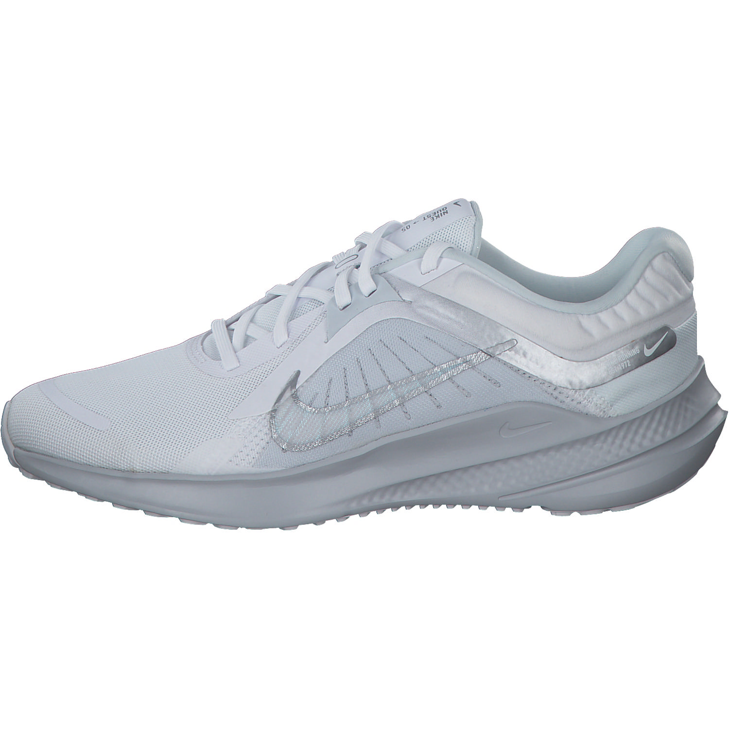 Nike Quest 5 DD9291, Schnürschuhe, Damen, white/met silver pure platinum