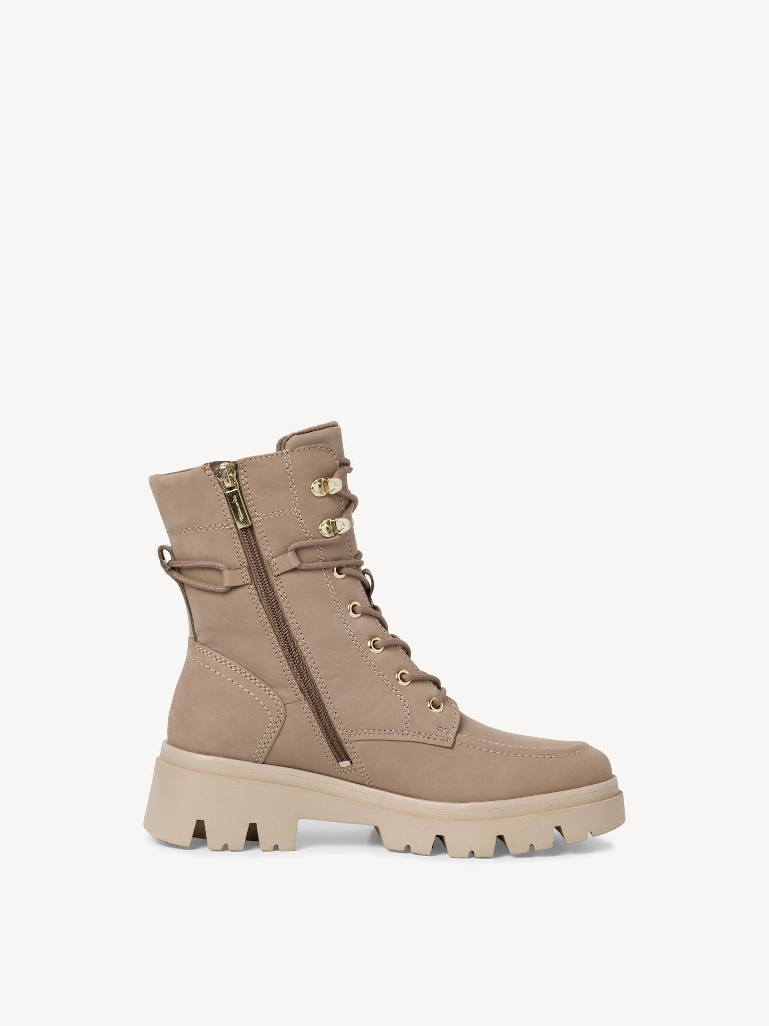 Bottine en cuir - marron
