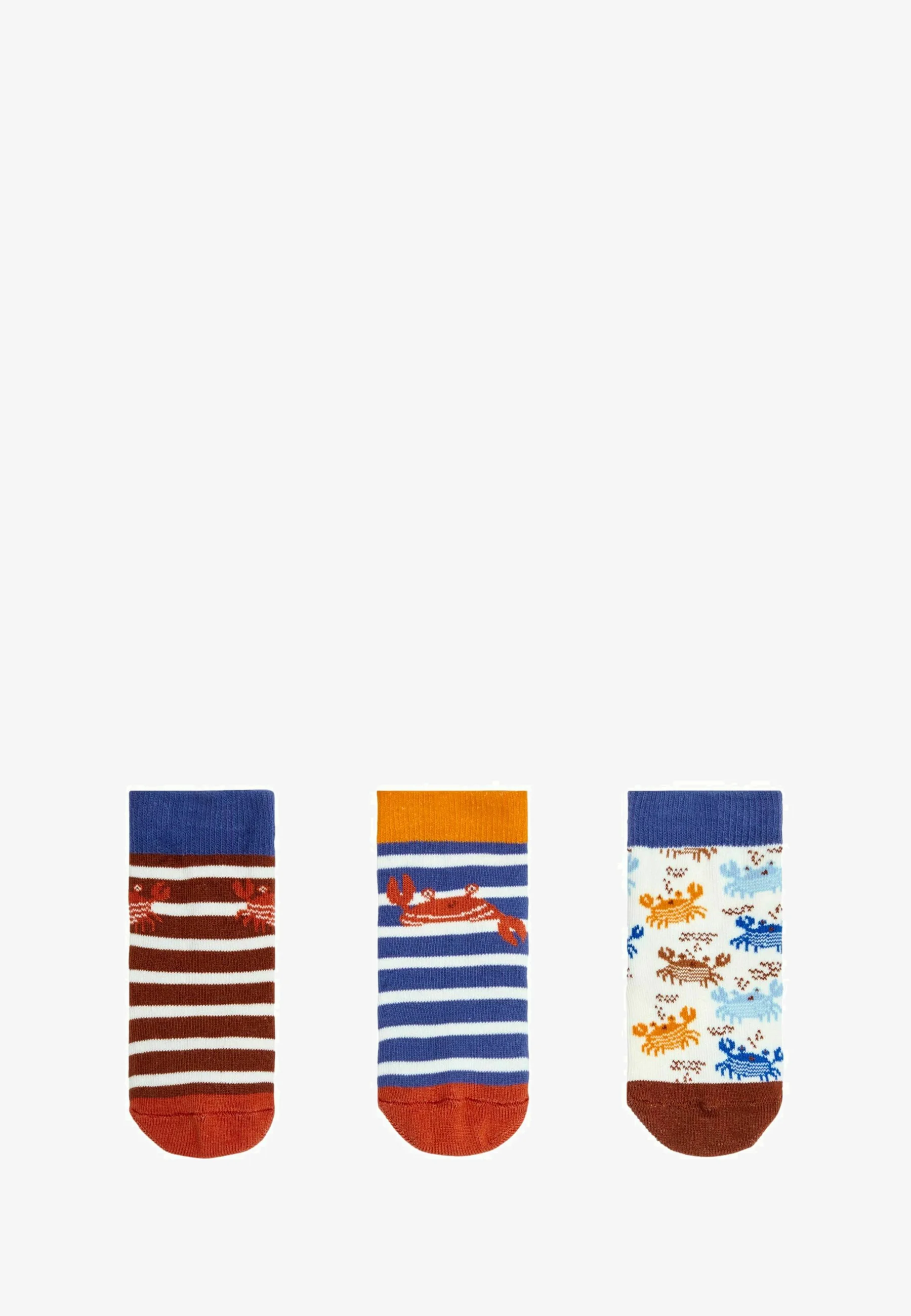 JoJo Maman Bébé 3-PACK CRAB - REGULAR FIT - Calcetines