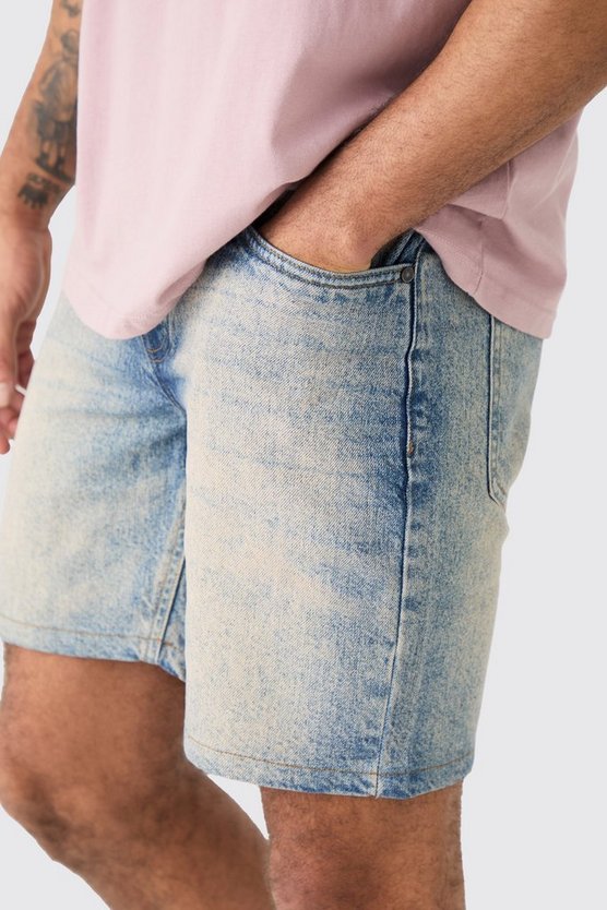 Jeansshorts in Vintage-Optik
