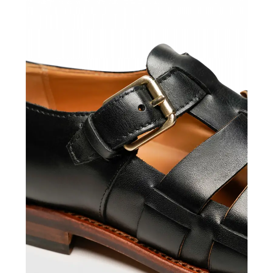 Heinrich Dinkelacker - Sandalen LONDON SANDALE FN Kalbsleder - schwarz