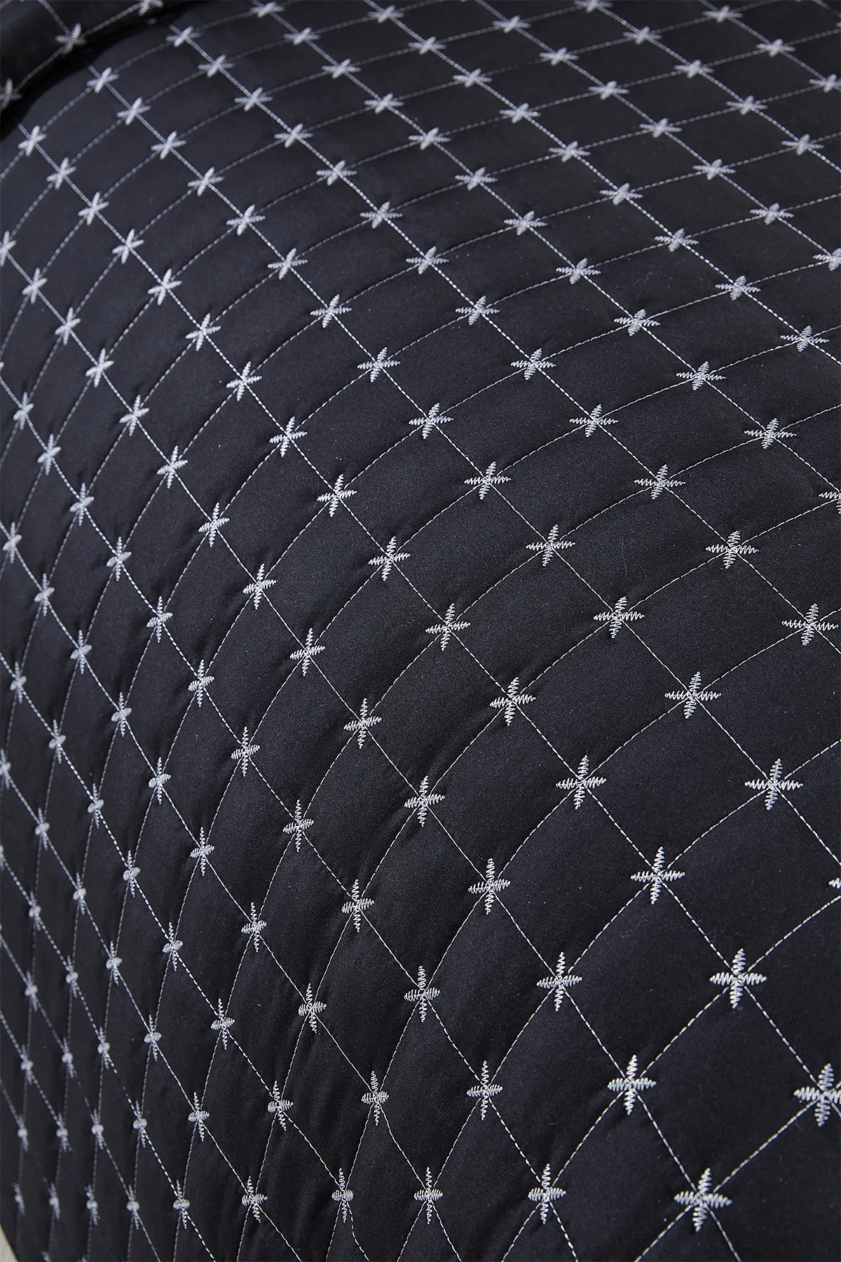 Çeyiz Diyarı  Gesteppte Tagesdecke „Star“ für Einzelbett, Schwarz