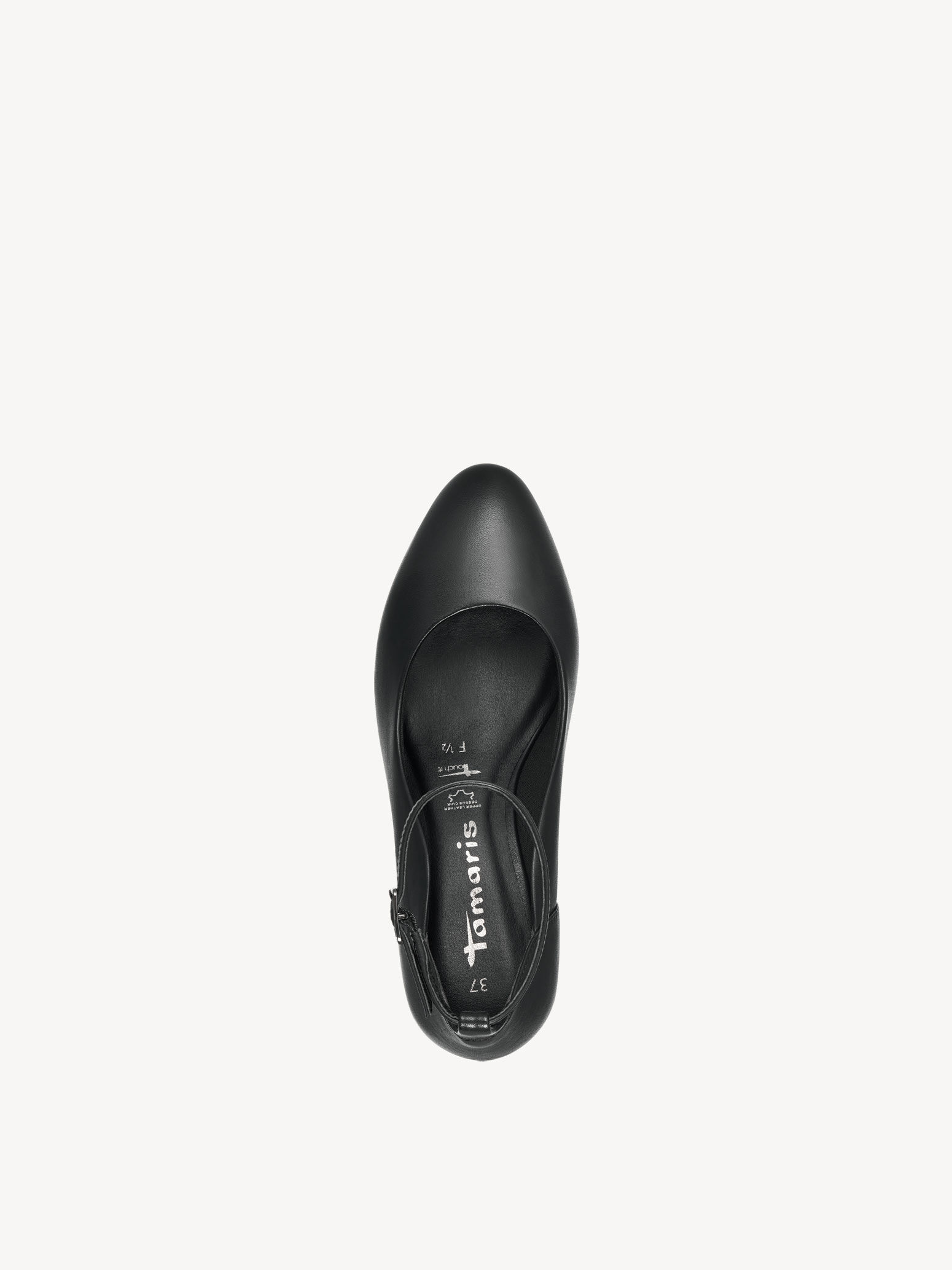 Escarpin en cuir - noir