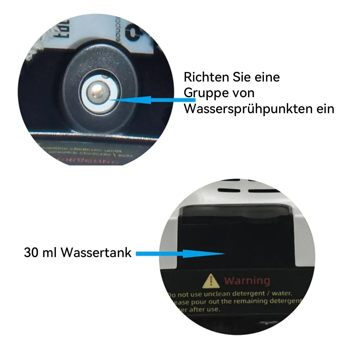 Hikeren Fensterputzroboter Fensterreiniger Roboter,Fenstersauger,5600Pa,Mit 30 ml Wassertank