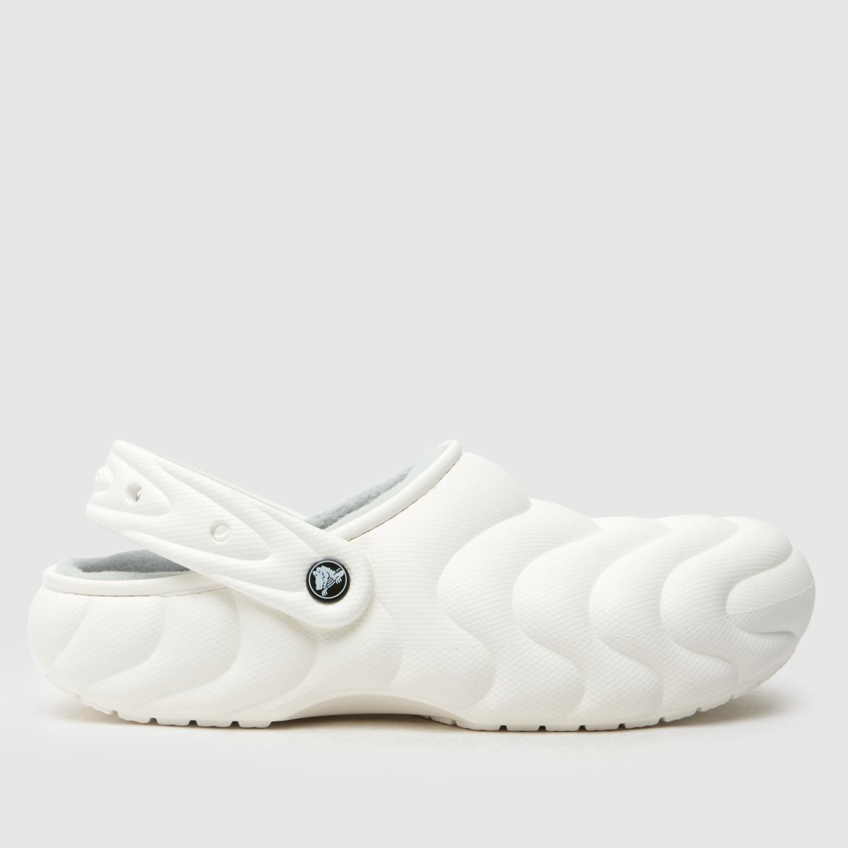 Crocs Classic Lined Overpuff klumpa szandál fehér színben