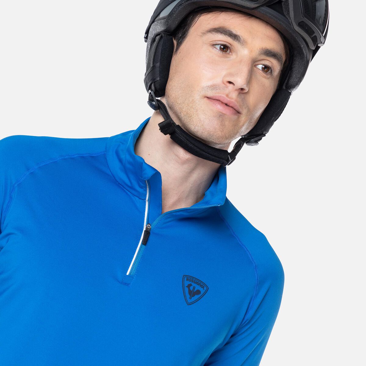 Herren-Baselayer-Oberteil mit halbem Reißverschluss