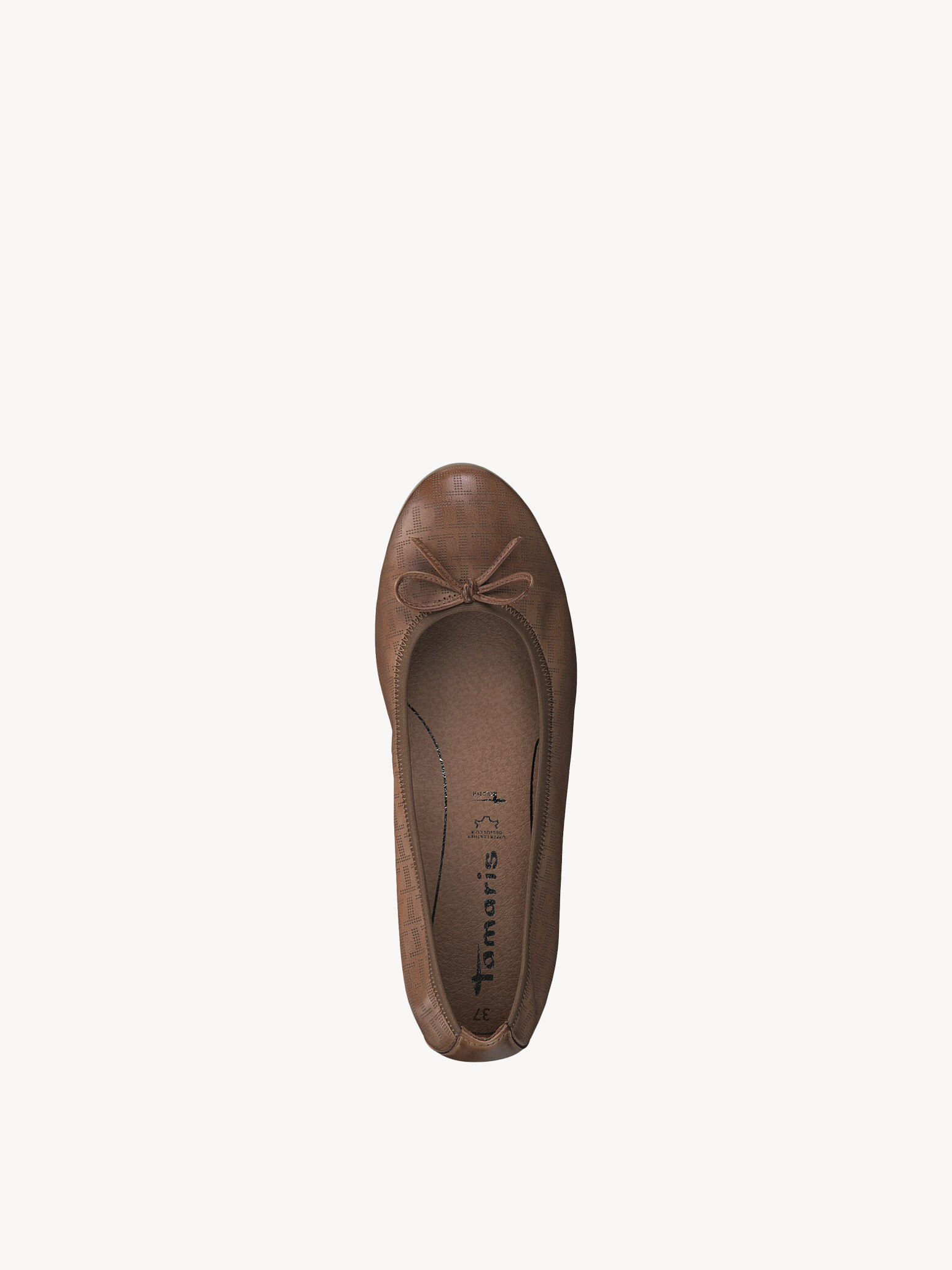 Ballerine en cuir - marron