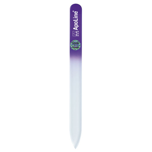 APOLINE Nagelfeile Glas 14 cm lila  1 St