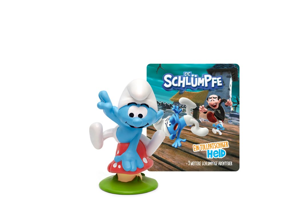 tonies Hörspielfigur Tonies-Die Schlümpfe-Ein tollpatschiger Held, (1-St), Magnethaftend, handbemalt, integrierter NFC-Chip