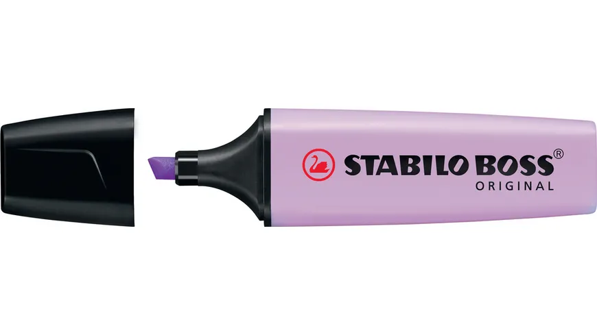 STABILO® Textmarker - STABILO BOSS ORIGINAL Pastel - Einzelstift - Schimmer von Lila lila