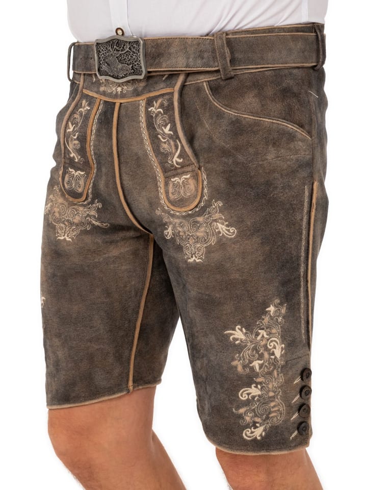MADDOX Lederhose KIENBERG in kiesel günstig kaufen