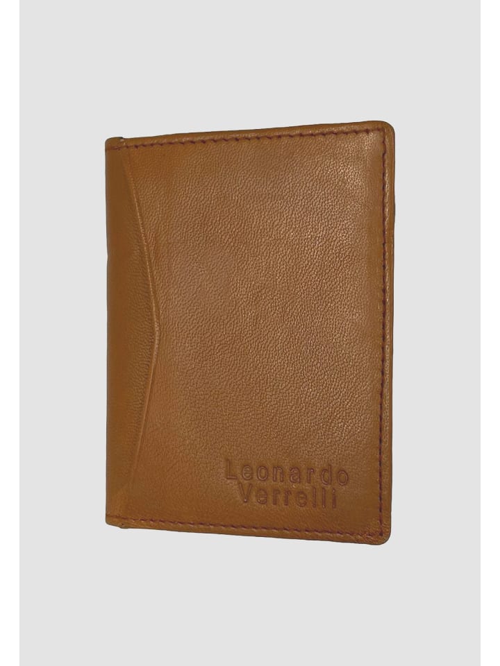 EGOMAXX Leder Kartenetui Basic Portemonnaie für Männer in Braun günstig kaufen onesize