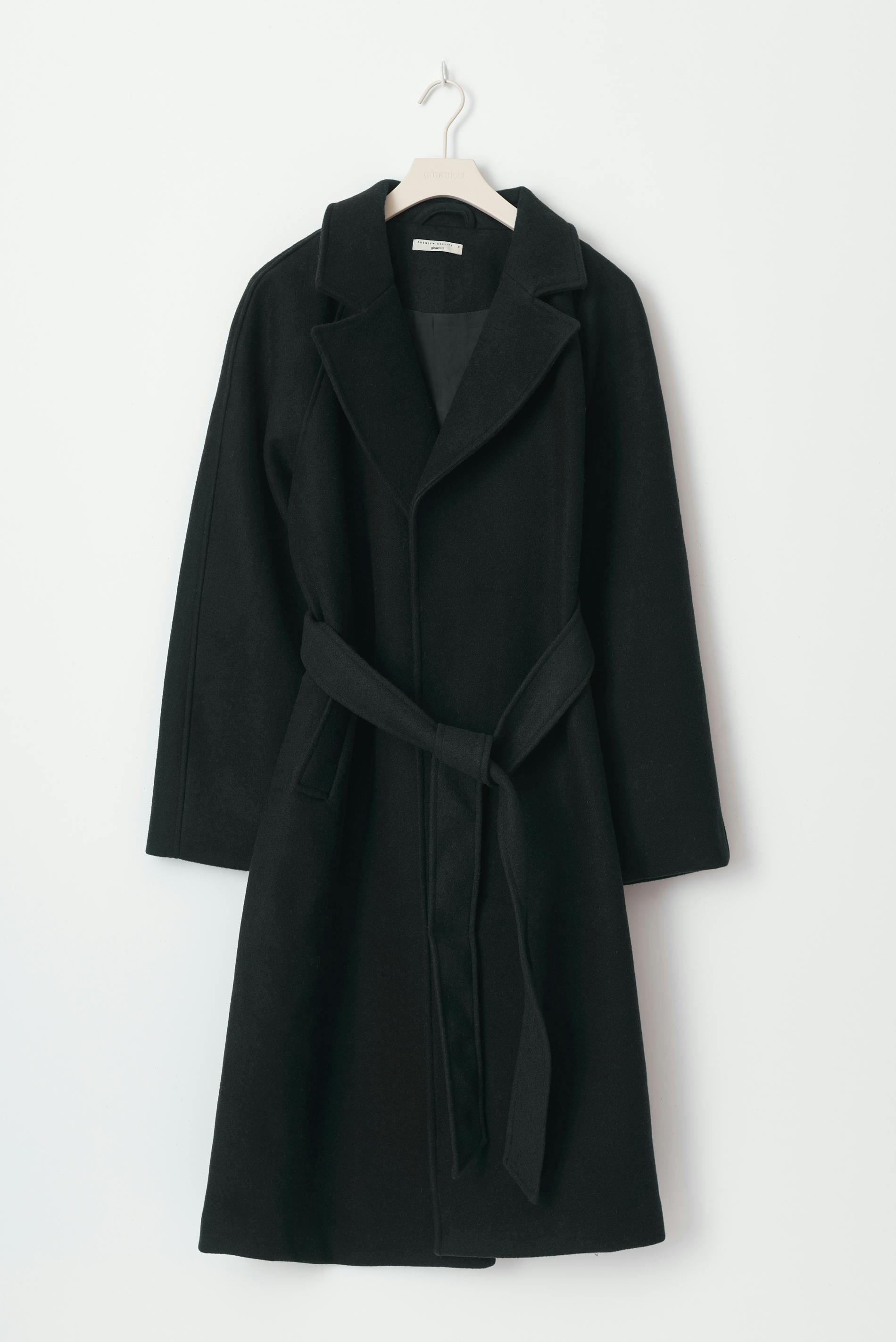 Belted long coat