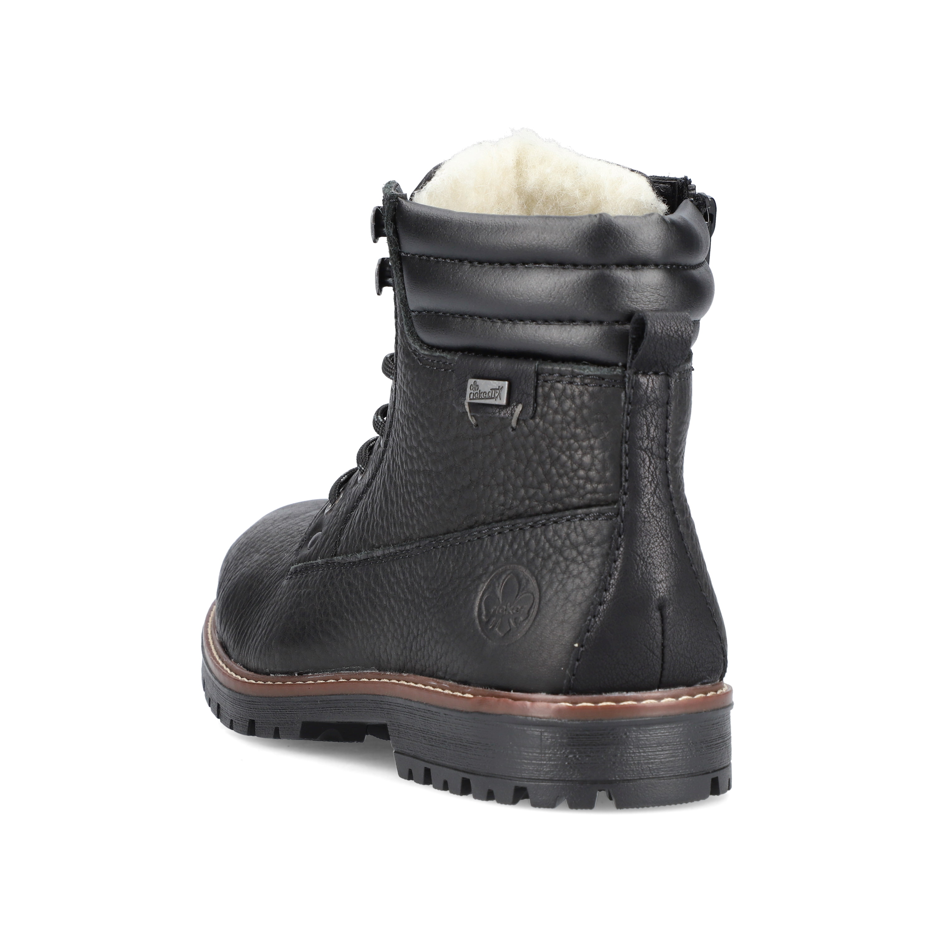 Rieker Herren Schnürstiefel tiefschwarz
