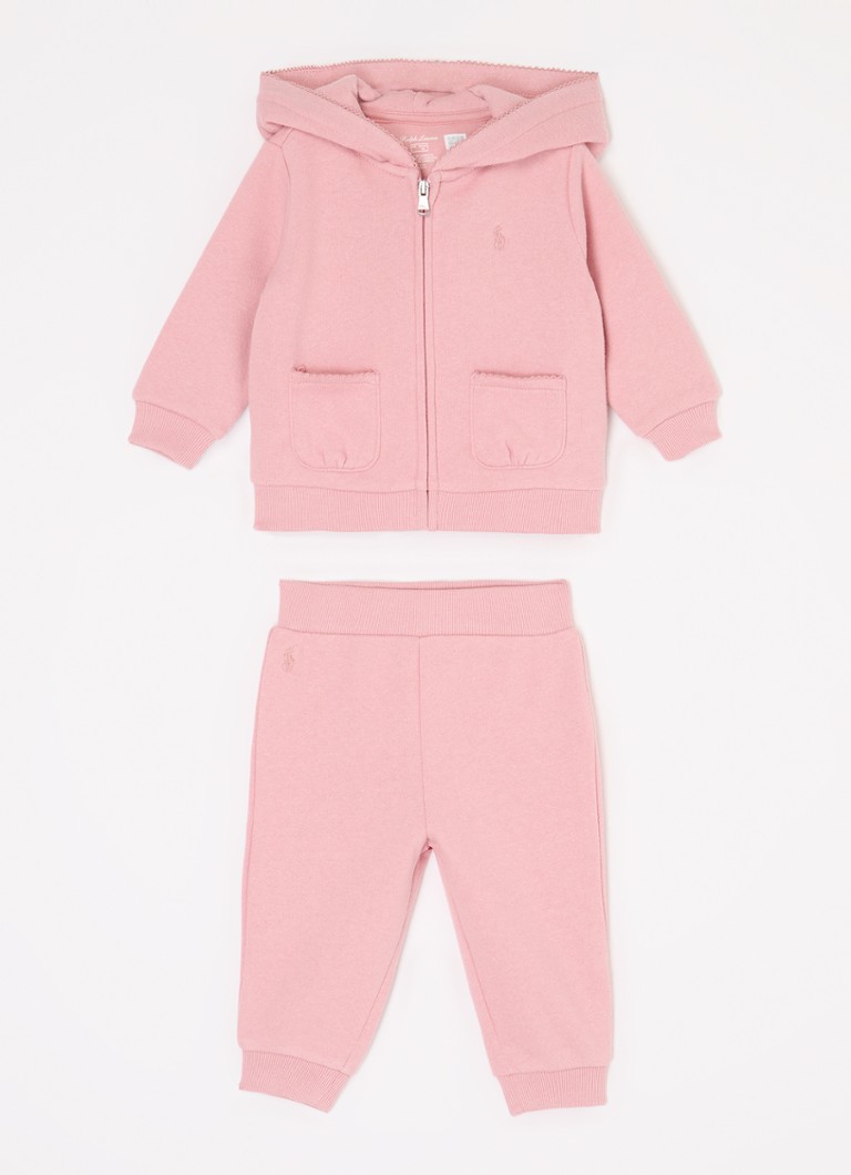 Set din două piese Ralph Lauren pentru băieți: hanorac cu glugă și pantaloni de trening.