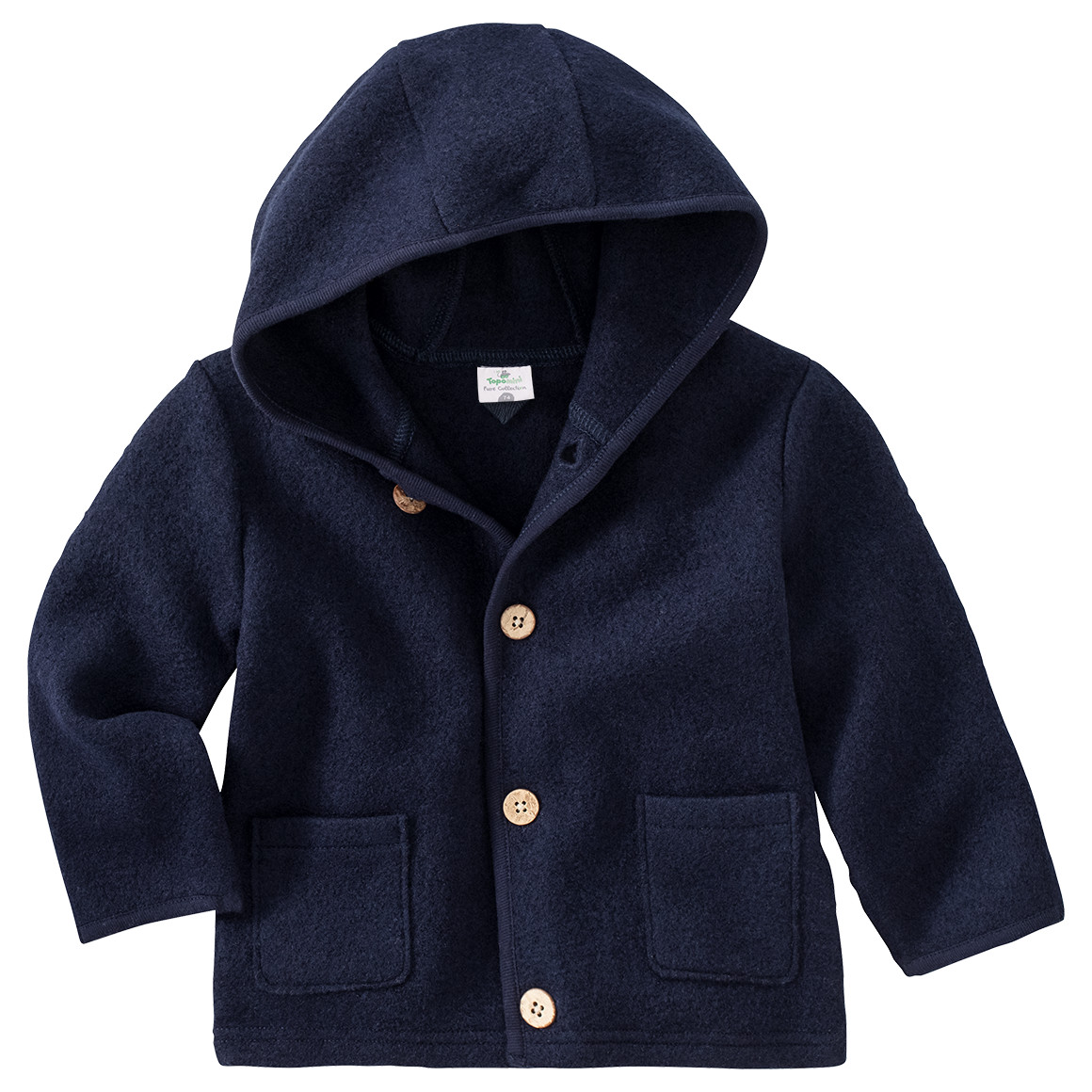 Baby Wollwalk-Jacke mit Umschlagbündchen