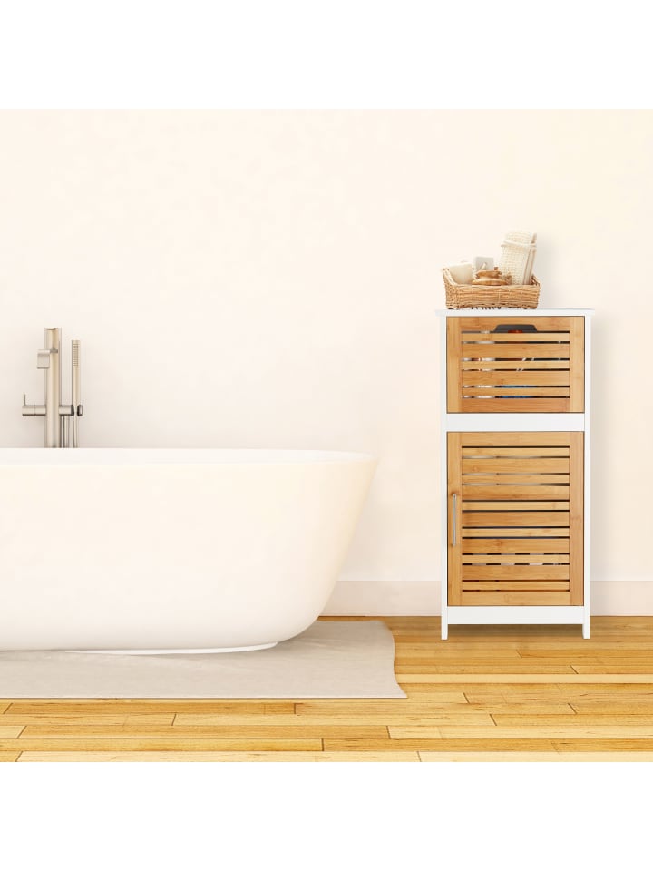 relaxdays Beistellschrank in Weiß - (B)40 x (H)83 x (T)30 cm günstig kaufen onesize
