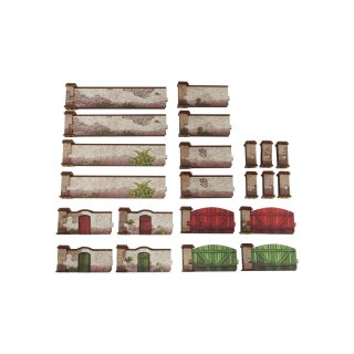 WW2 Normandy Stone Wall (PREPAINTED)