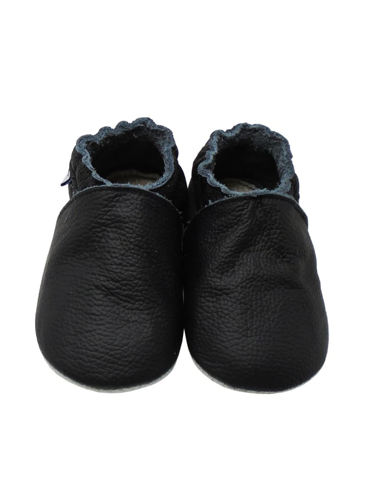 Yalion Baby Krabbelschuhe in Einfarbig Schwarz günstig kaufen