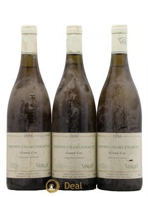 Corton-Charlemagne Grand Cru Verget  1996 - Lot de 3 Bouteilles