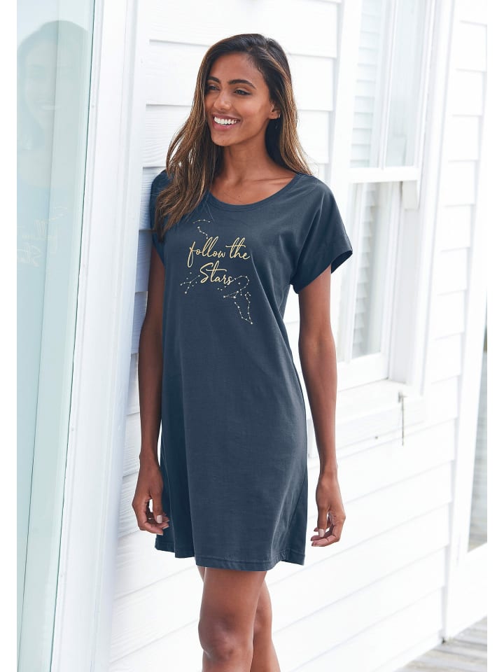 VIVANCE DREAMS Sleepshirt in dunkelblau günstig kaufen 32/34