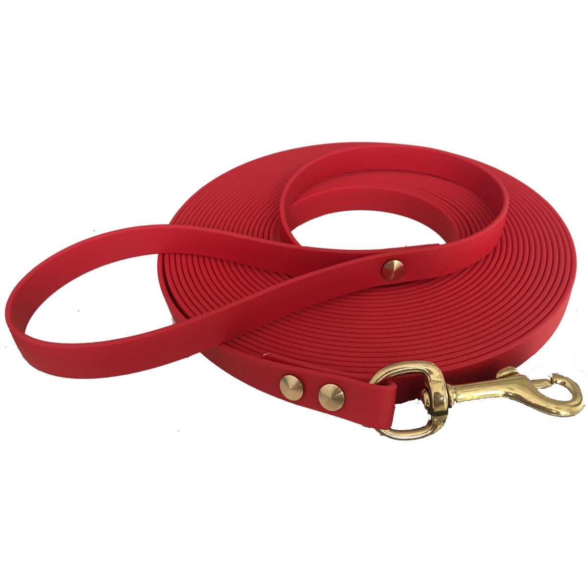 bio-leine Hundeleinen bio-leine 25-35 kg Schleppleine Biothane rot 10 m
