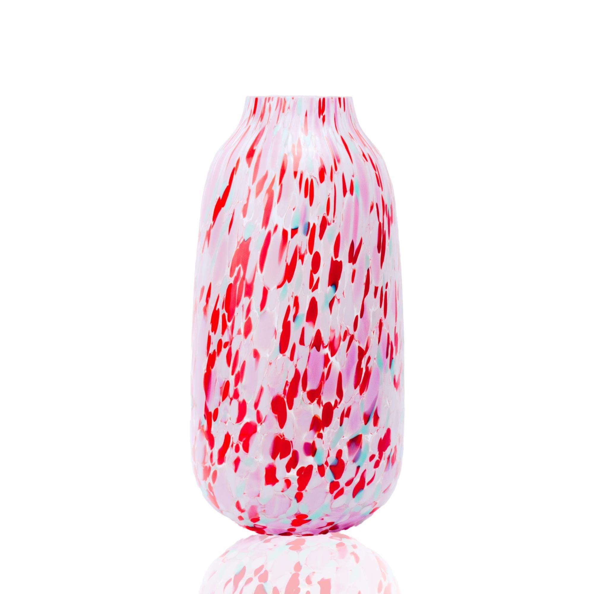 ANNA VON LIPA Tischvase Konfetti-Vase (1 Stück), Großzügiges Fassungsvermögen von 2000 ml, schlanke Abmessungen
