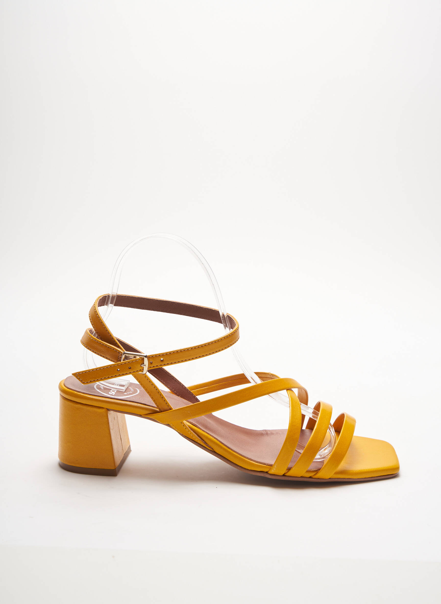 Sarenza Sandales Nu Pieds Femme couleur jaune
