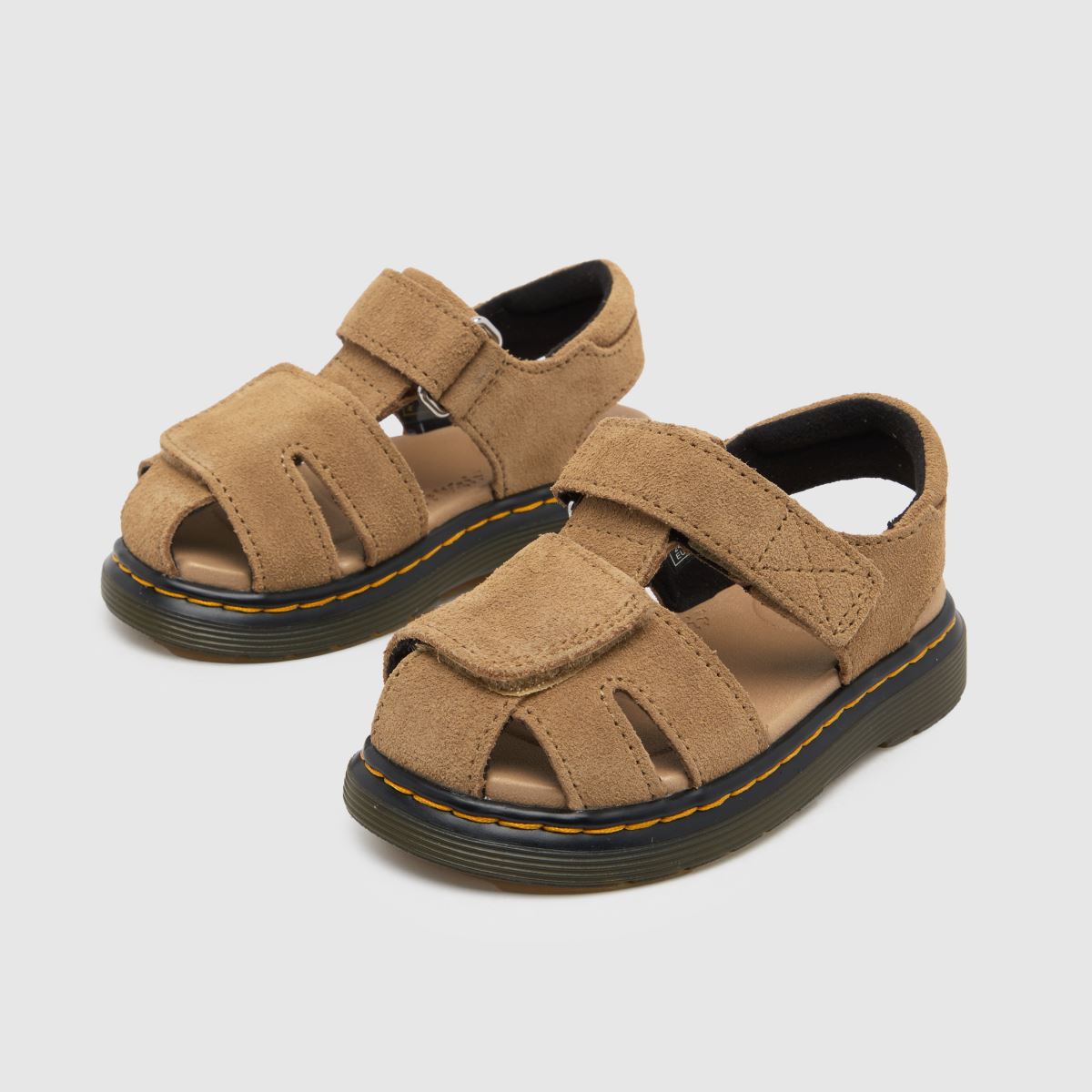 Dr Martens tan moby ii småbarnssandaler