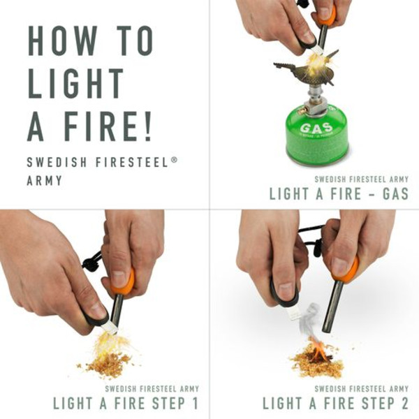 SWEDISH FIRESTEEL ARMY 2IN1 - Feuerstarter