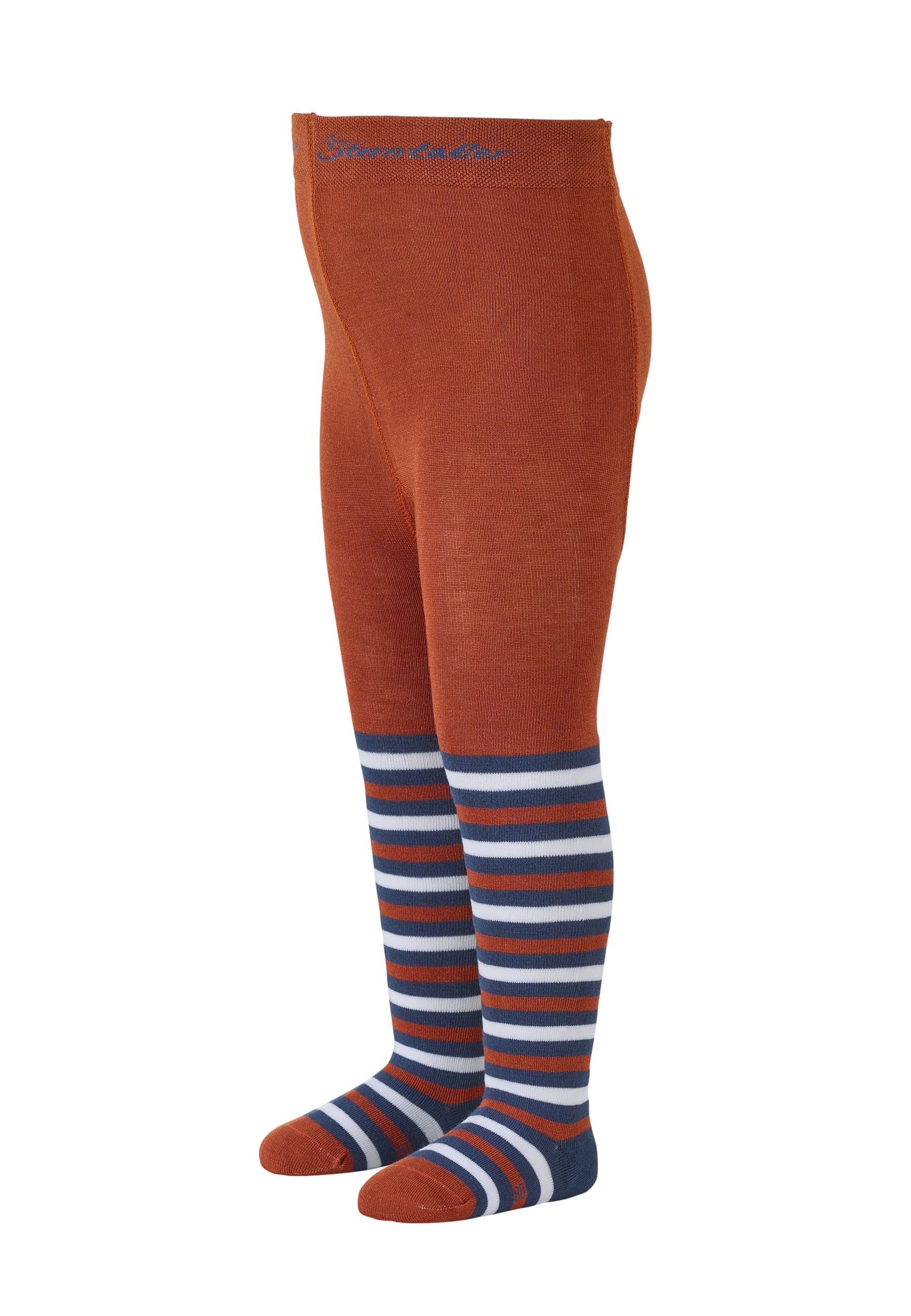 Strumpfhose 2er-Pack, Ringel und uni
