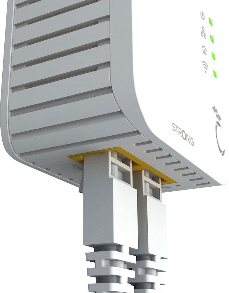Strong POWERLINE 600 KIT Reichweitenverstärker, Powerline 600 Mbit/s, WiFi, 2 Einheiten