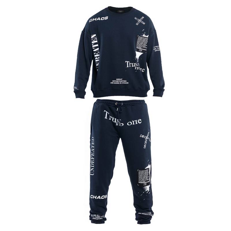Tom Barron mit Schriftzügen Jumpsuit Herren