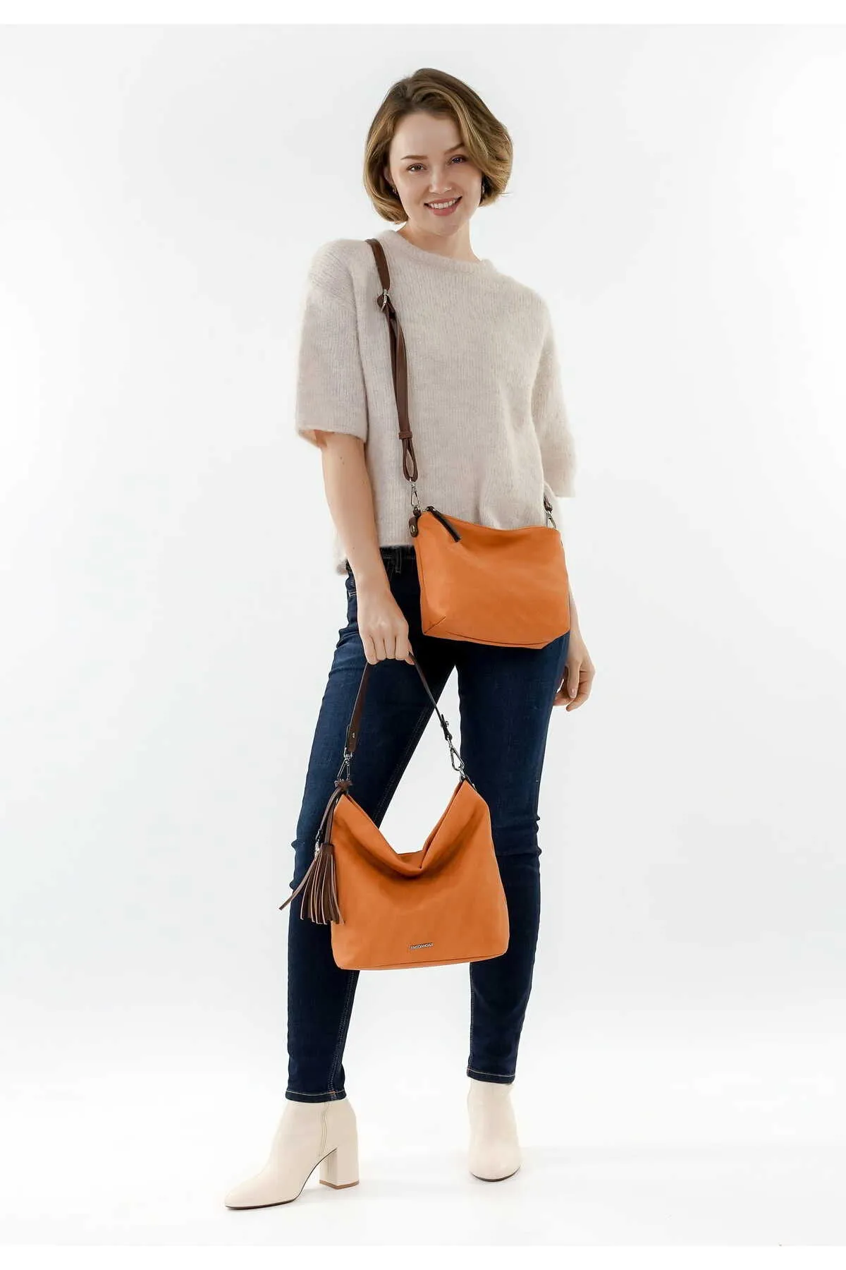 Emily & Noah  Handtasche - Orange - Unifarben