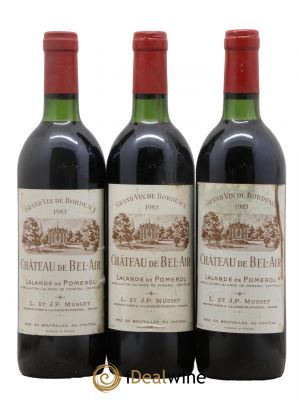 Château de Bel-Air  1983 - Lot de 3 Bouteilles