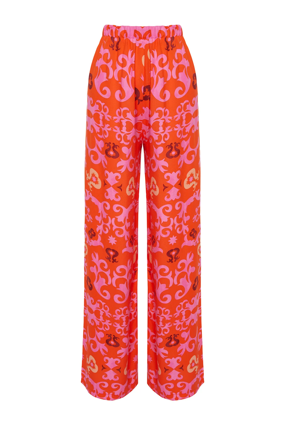 Trendyol Collection  Gewebte Hose mit ethnischem Muster TBESS24PL00018