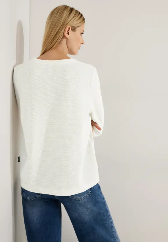 CECIL Strukturshirt mit 3/4 Arm