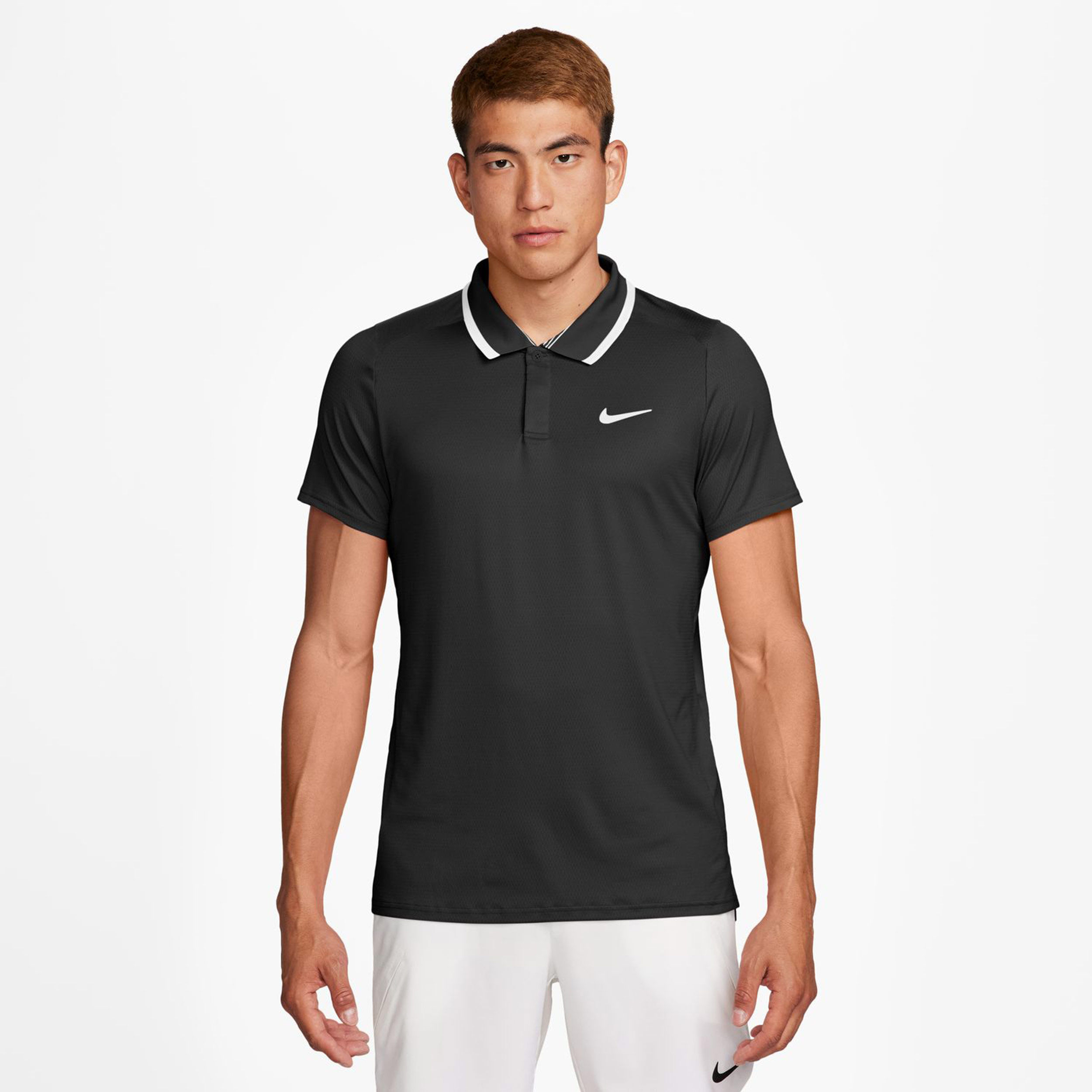 Court Dri-Fit Advantage Polo Herren - Schwarz, Weiß