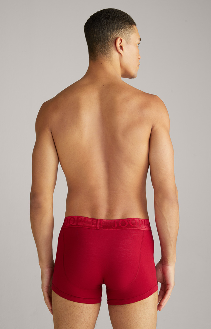 3er-Pack Fine Cotton Stretch Boxer in Schwarz/Rot/Weiß