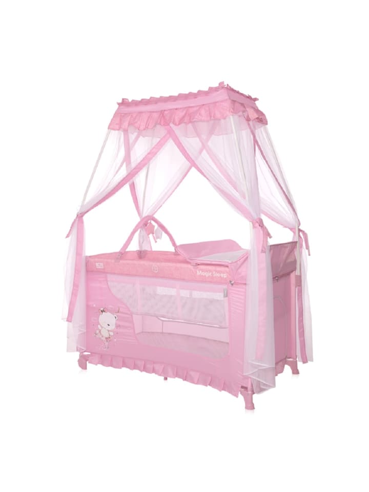 Lorelli Reisebett, Laufstall Magic Sleep in rosa günstig kaufen 60x120 cm