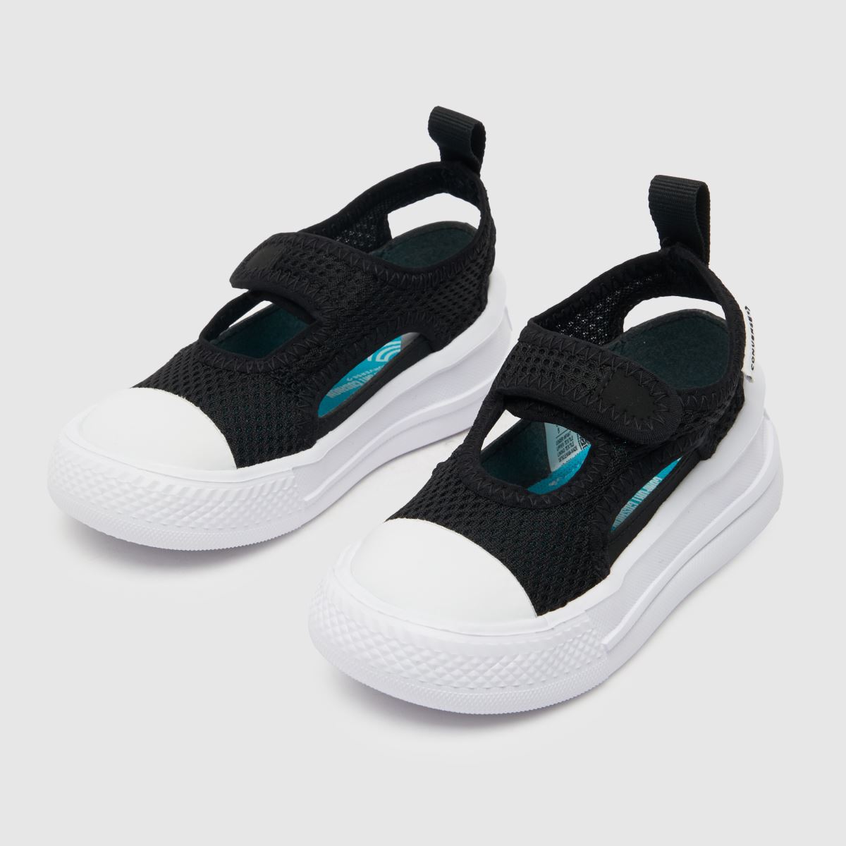Converse svarta och vita All Star Ultra sommarsandaler för småbarn