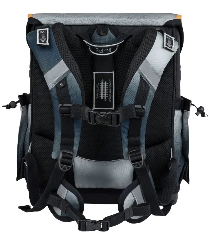 Belmil Premium Compact Plus Schulra﻿nzen-Set 5-tlg - Black Grey