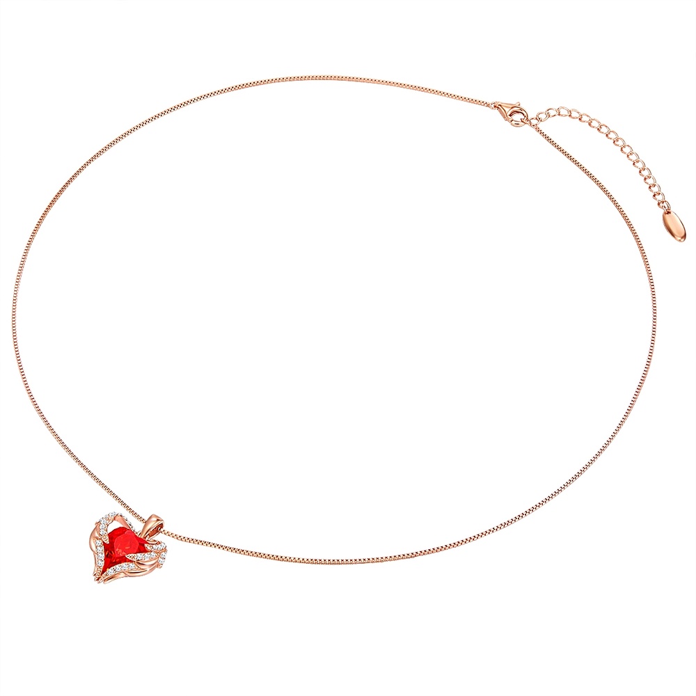 Rafaela Donata Collier en argent Coeur orné de cristaux Swarovski Orné de cristaux Swarovski en  collier
