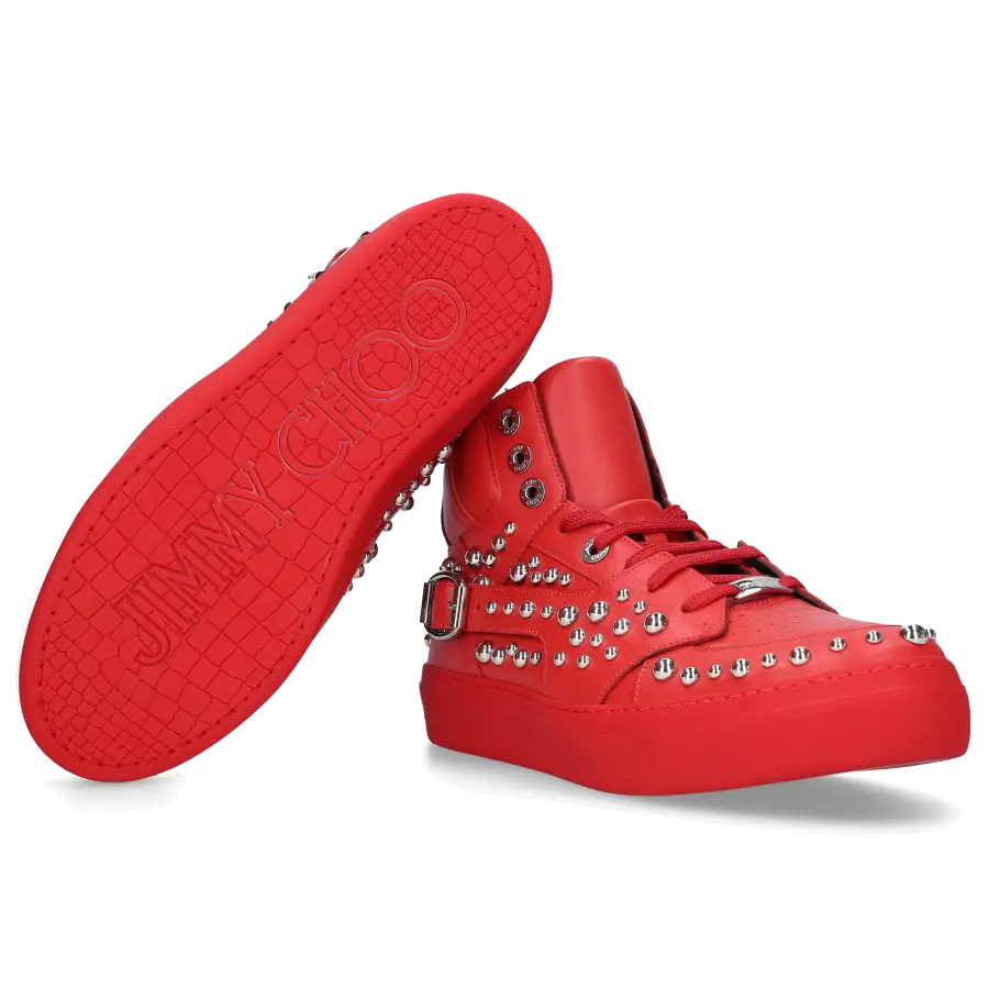 Jimmy Choo - Sneaker high RUBEN Kalbsleder - rot